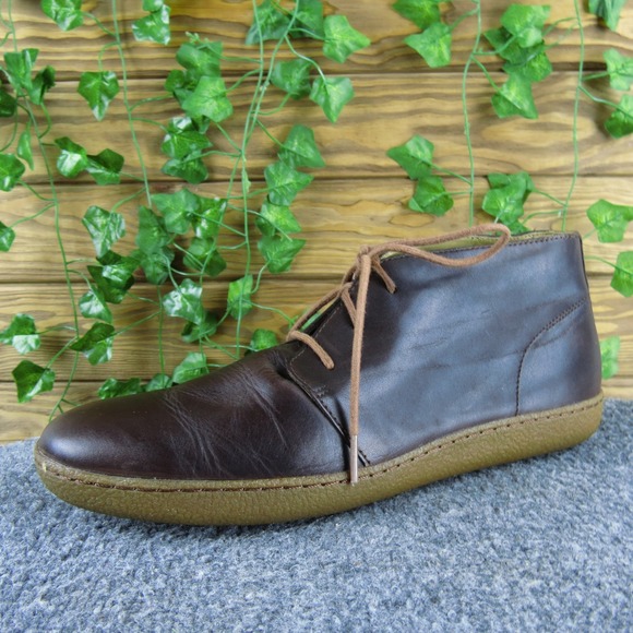 Cole Haan Glenn Chestnut Men's 9 Brown Leather Vibram Chukka Boots Lace-Up - Picture 1 of 7